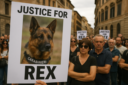 “De ontzetting na de moord op een politie-speurhond in Italië”