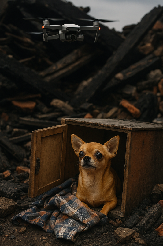Hoe Vilo, de chihuahua, een symbool van hoop werd na een verwoestende brand.