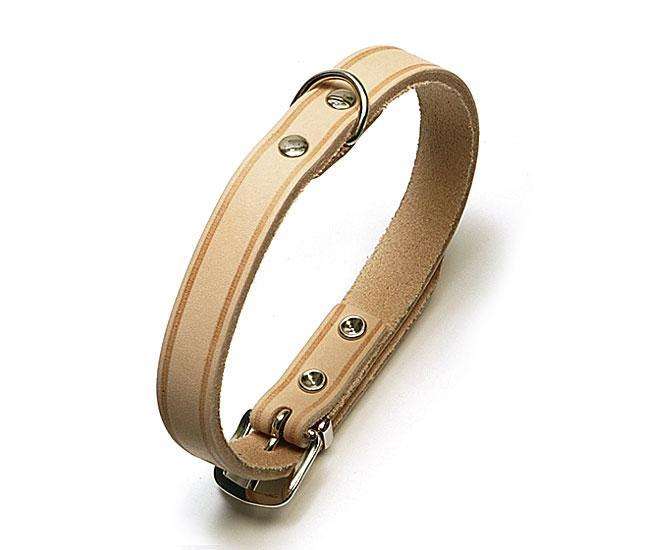 Karlie RONDO Halsband Genageld - Natuur - 20 mm, 57 cm