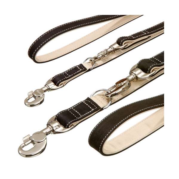 Karlie Buffalo Ultra Looplijn - Zwart/Hellbeige - 25 mm / 200 cm