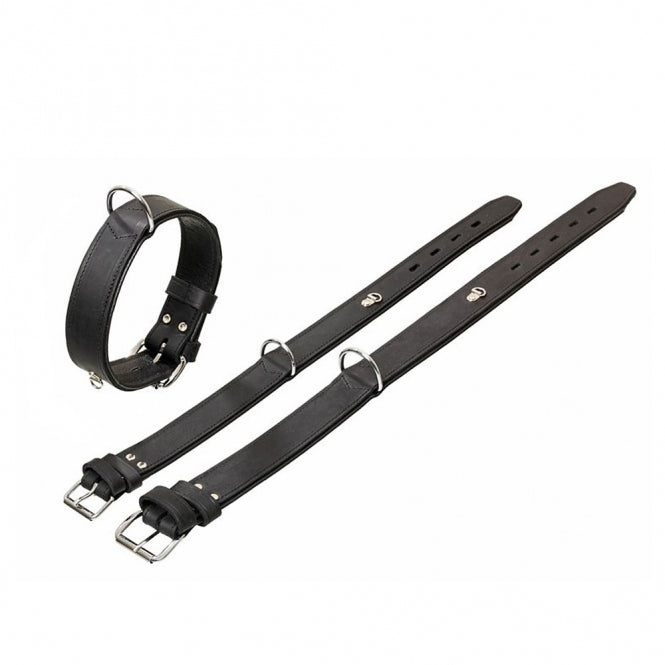 Karlie Rondo Halsband met Ring voor Adresbuis - Zwart - 70cm / 40mm