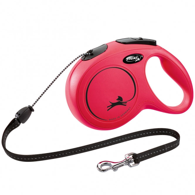 FLEXI Rollijn New CLASSIC Touw - 8 m, tot 20 kg - Rood