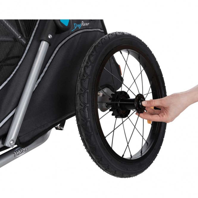 Trixie fietskar voor honden - grijs/zwart - M