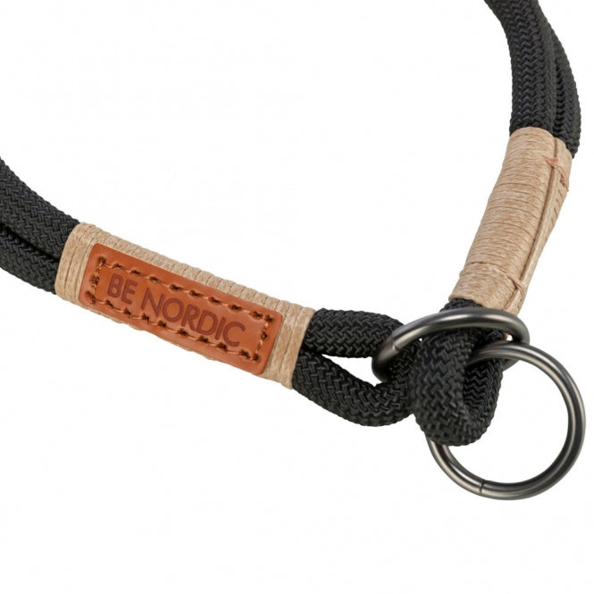 Trixie BE NORDIC Trek-Stop Halsband - zwart - 40 cm