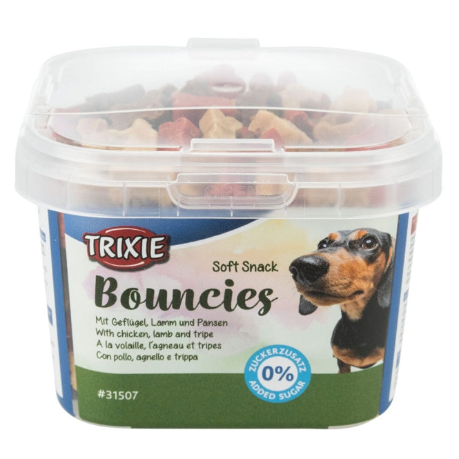 Trixie Zachte Snack Bouncies gevogelte, lam en pens - 140g