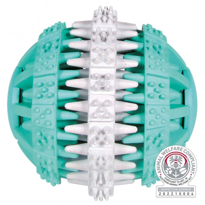 Trixie Denta Fun Bal Tweekleurig - 6 cm