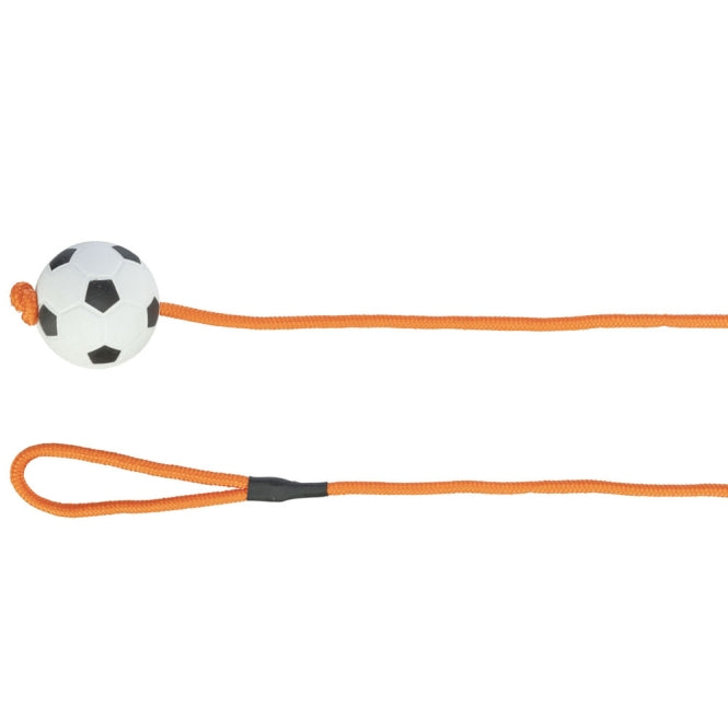 Trixie Moosrubber-Bal aan Touw - 6 cm / 1 m