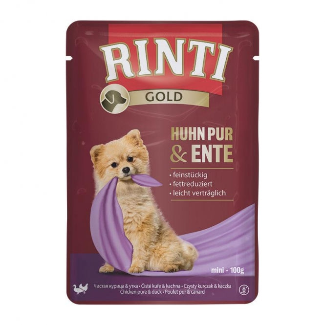 Rinti Gold Kip Puur & Eend - 100 g (pouch)