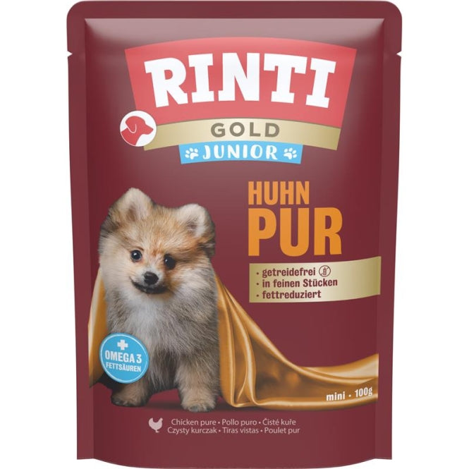 Rinti Gold Junior Kip Puur - 100 g (pouch)