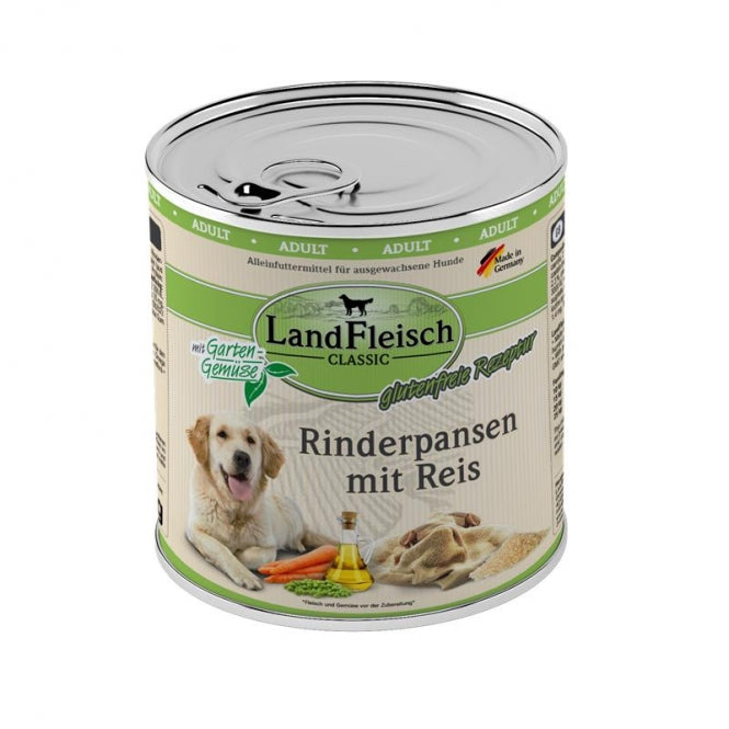 Landfleisch Dog Classic Rundpens met Rijst & Tuingroente - 800 g