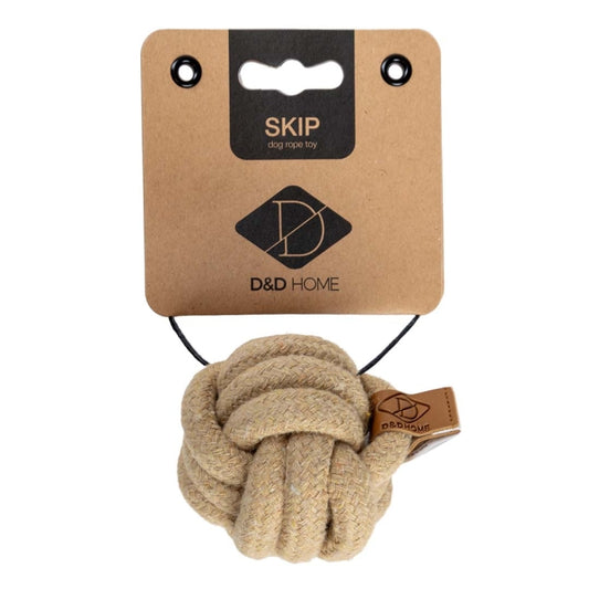 D&D Katoenspeelgoed Skip - zand - 6x6x6cm