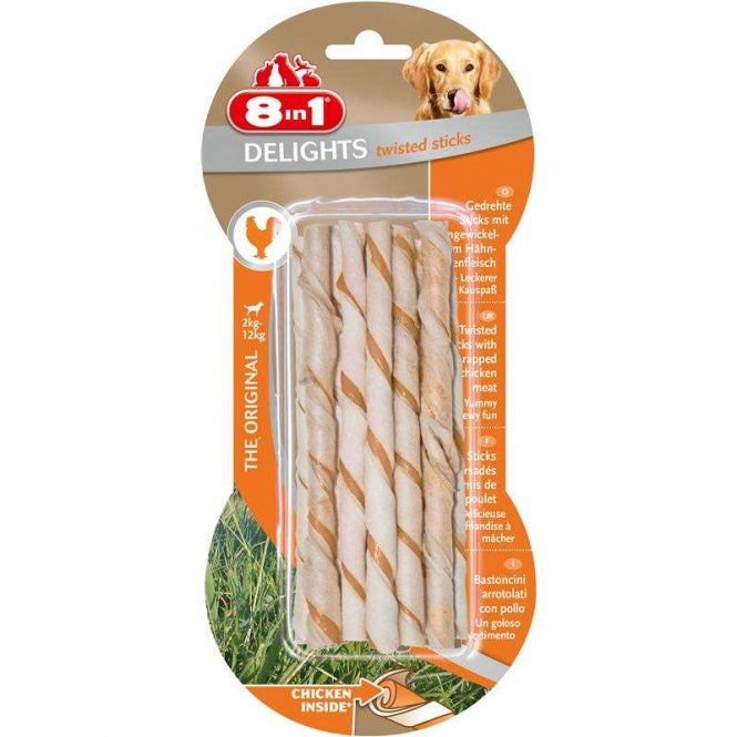 8in1 Delights Twisted Sticks - 10 Stuks