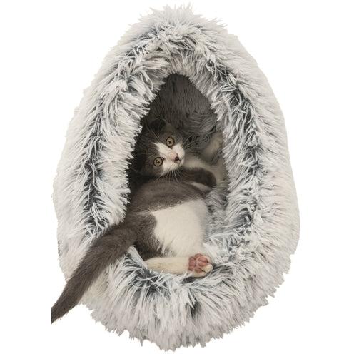 Trixie Kattenmand Iglo Harvey Grijs / Wit-Zwart