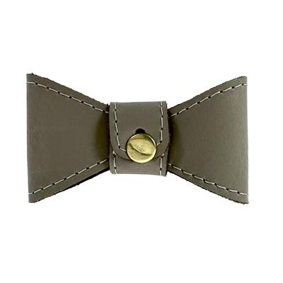 Sazzz Vlinderstrik Glamper Classic Leer Taupe