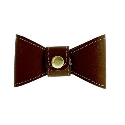 Sazzz Vlinderstrik Glamper Classic Leer Zadel Bruin