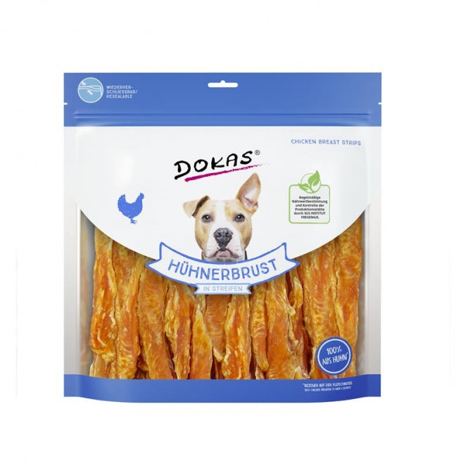 Dokas Dog Snack Kipborst in Strips - 900 g