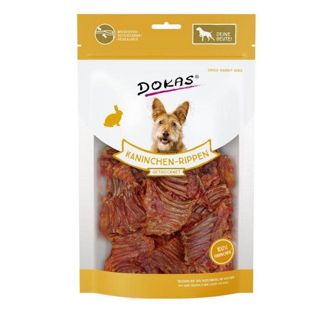 Dokas Dog Snack Konijn-Ribbetjes - 100 g