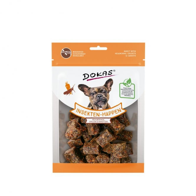 Dokas Dog Snack Insecten-Happen Meelwormen, Krekels & Wortel - 100 g
