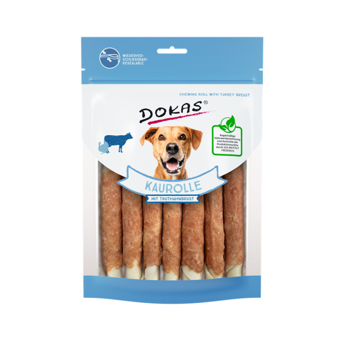 Doka's Hondensnack kauwrol met kalkoenfilet 190g