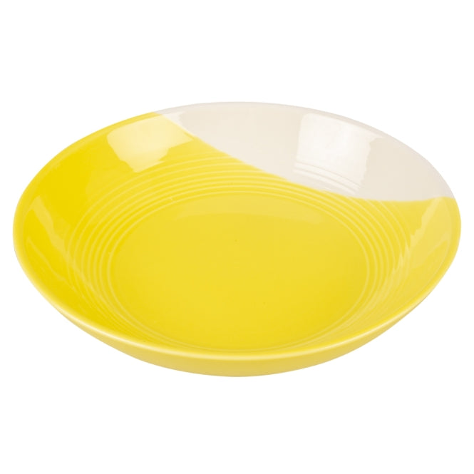 Duvoplus Keramiekbak Stone grace - geel/wit