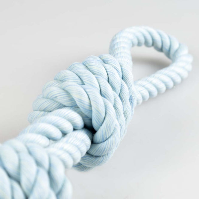 Duvoplus Flossy Dubbeltouw 4 Knopen - blauw