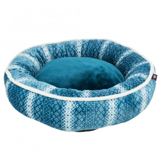 Trixie - Kerst Bed Lumi - petrol/wit - 50cm