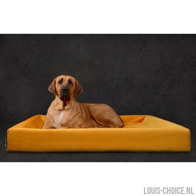 Bia Bed Royal Fluweel Hoes Voor Hondenmand Oker-BIA-Louis Choice