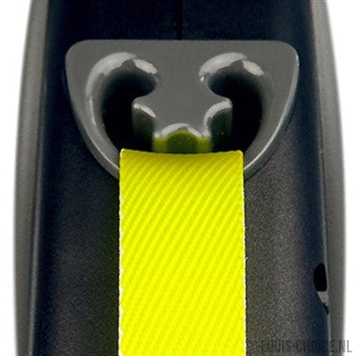 Flexi Rollijn Giant Tape Neon Zwart / Geel-FLEXI-Louis Choice