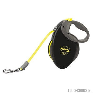 Flexi Rollijn Giant Tape Neon Zwart / Geel-FLEXI-Louis Choice