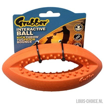 Happy Pet Grubber Interactieve Rugbybal Mini Assorti-HAPPY PET-Louis Choice