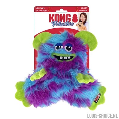 Kong Frizzle Razzle Met Piep En Kreukel Geluid Verstevigd-KONG-Louis Choice