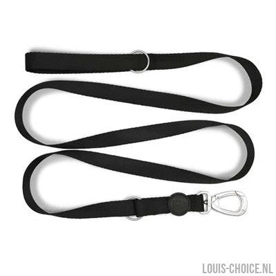 Morso Hondenriem Verstelbaar Gerecycled Pureness Zwart-MORSO-Louis Choice