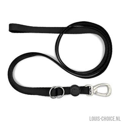 Morso Hondenriem Verstelbaar Gerecycled Pureness Zwart-MORSO-Louis Choice