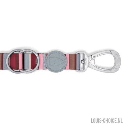 Morso Hondenriem Verstelbaar Gerecycled Skyline Rood / Roze-MORSO-Louis Choice
