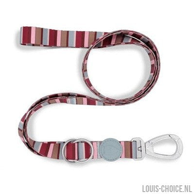 Morso Hondenriem Verstelbaar Gerecycled Skyline Rood / Roze-MORSO-Louis Choice