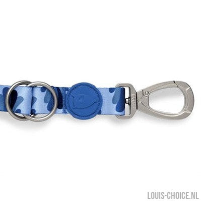 Morso Hondenriem Verstelbaar Gerecycled Splash Blauw-MORSO-Louis Choice
