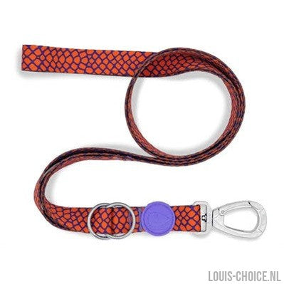 Morso Hondenriem Verstelbaar Gerecycled Urban Lizard Rood-MORSO-Louis Choice
