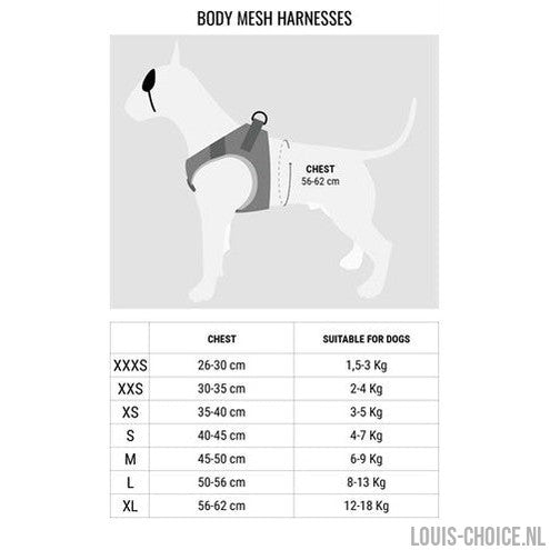 Morso Hondentuig Body Mesh Gerecycled Full Metal Dog Bruin-MORSO-Louis Choice