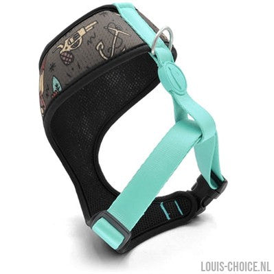 Morso Hondentuig Body Mesh Gerecycled Ink Tank Groen-MORSO-Louis Choice