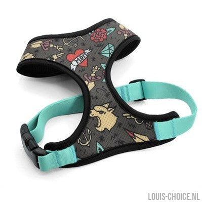 Morso Hondentuig Body Mesh Gerecycled Ink Tank Groen-MORSO-Louis Choice