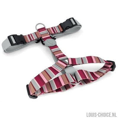 Morso Hondentuig H-Tuig Gerecycled Skyline Rood / Roze-MORSO-Louis Choice