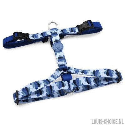 Morso Hondentuig H-Tuig Gerecycled Splash Blauw-MORSO-Louis Choice