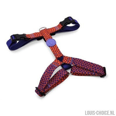 Morso Hondentuig H-Tuig Gerecycled Urban Lizard Rood-MORSO-Louis Choice