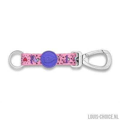 Morso Key Cord Sleutelhanger Gerecycled Sweet Tweet Roze-MORSO-Louis Choice