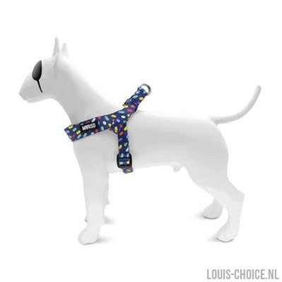 Morso Mini Hondentuig Verstelbaar Gerecycled Color Invaders Paars-MORSO-Louis Choice