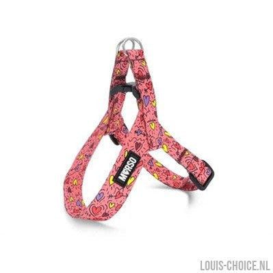 Morso Mini Hondentuig Verstelbaar Gerecycled Pink Think Roze-MORSO-Louis Choice