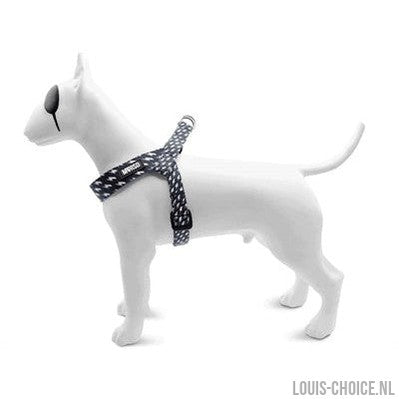 Morso Mini Hondentuig Verstelbaar Gerecycled Power Flow Zwart-MORSO-Louis Choice