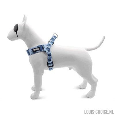 Morso Mini Hondentuig Verstelbaar Gerecycled Splash Blauw-MORSO-Louis Choice