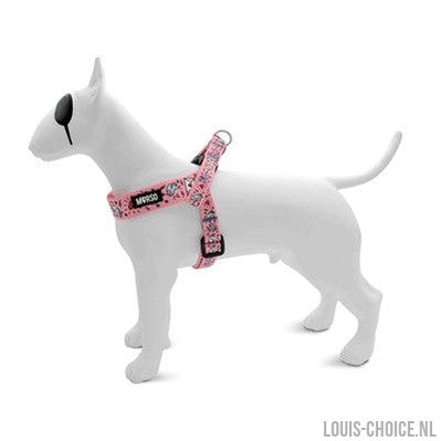 Morso Mini Hondentuig Verstelbaar Gerecycled Sweet Tweet Roze-MORSO-Louis Choice