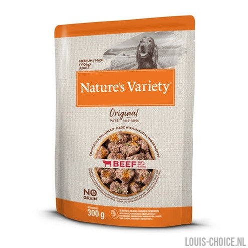 Natures Variety Original Adult Medium / Maxi Pouch Beef No Grain-NATURES VARIETY-Louis Choice
